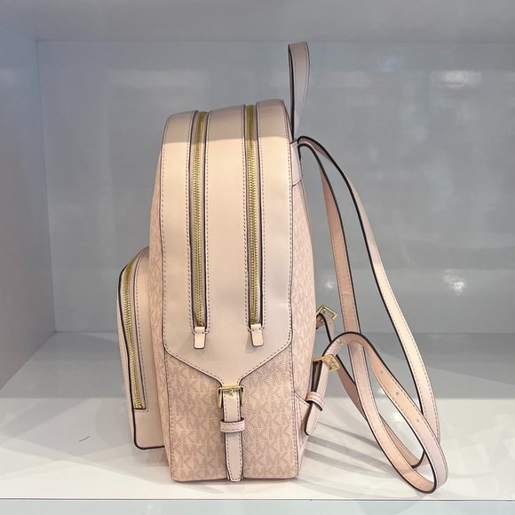 Michael Kors Jaycee Large Zip Pocket Backpack MK Pink - Picture 4 of 10